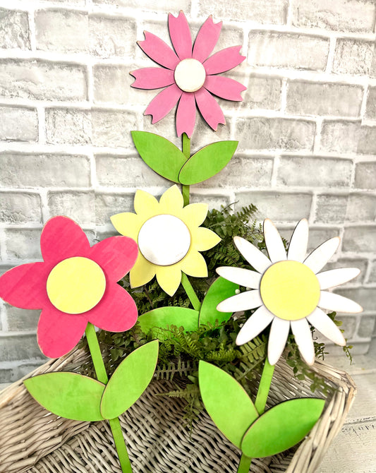 ALREADY MADE BY ME Set of 4 pokes-Flowers