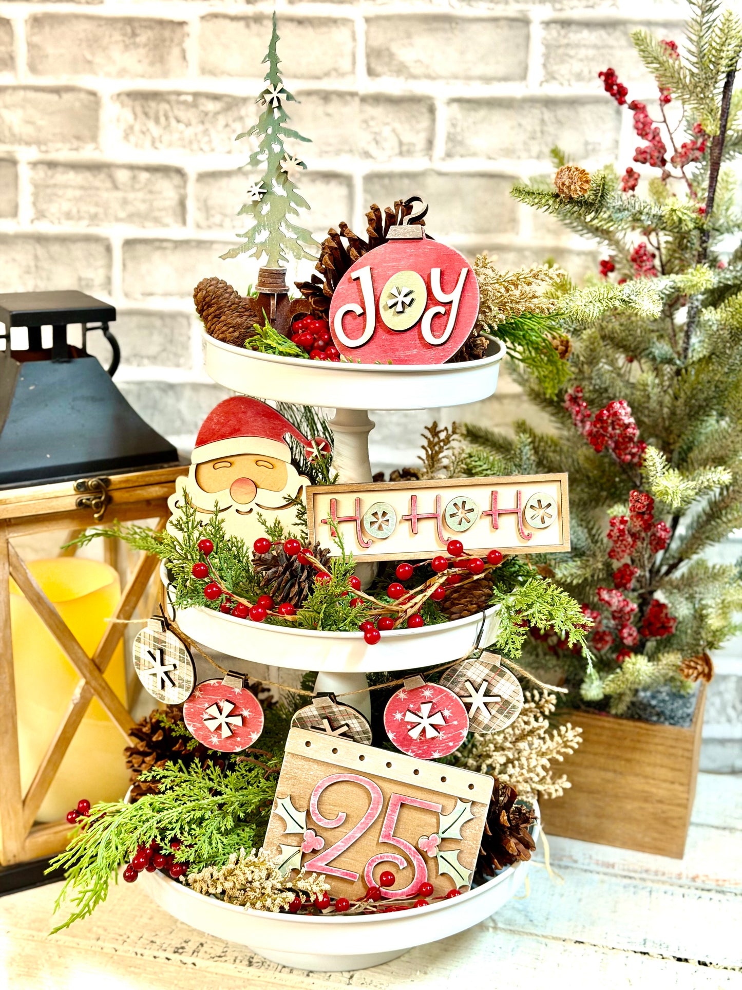 DIY KIT- TIERED TRAY CHRISTMAS