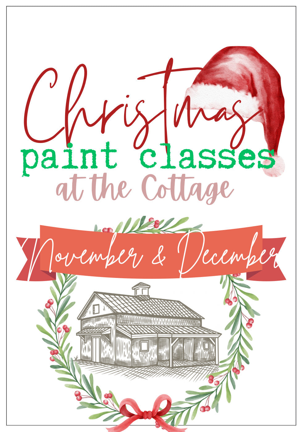 DIY REGISTRATION FOR CHRISTMAS CLASSES