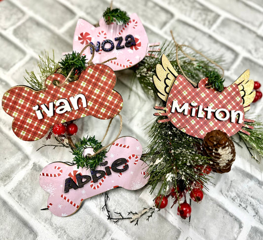 ****WINGS***** FOR PERSONALIZED CAT AND DOG ORNAMENTS