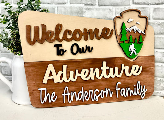 DIY KIT- ADVENTURE SIGN