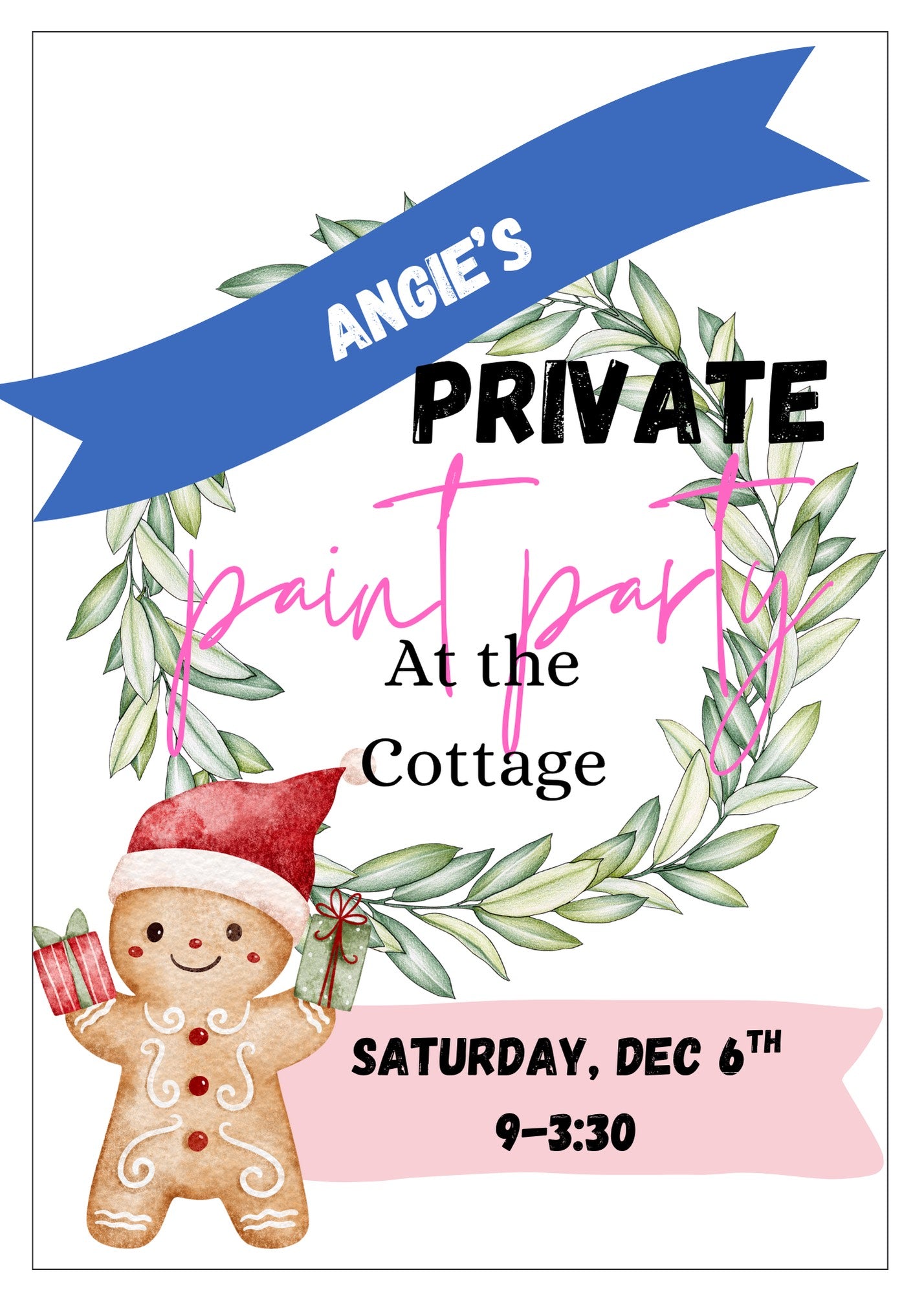 DIY REGISTRATION PRIVATE FOR ANGIES PRIVATE PARTY